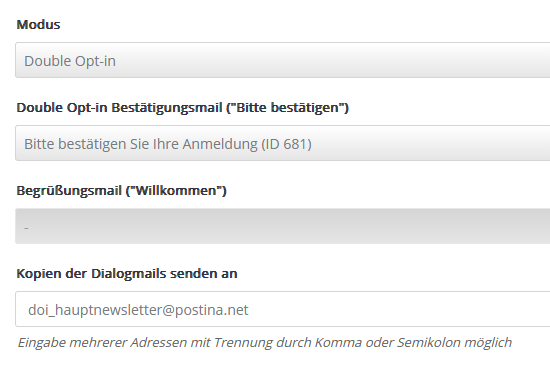 Ein Anmeldesetup in pn.mail